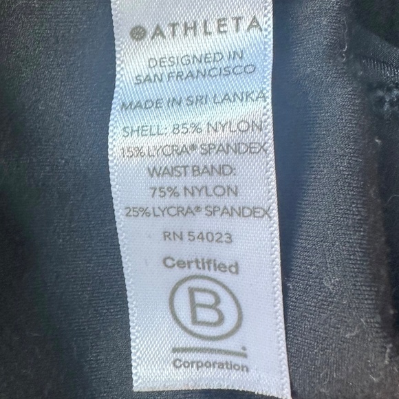 Athleta‎ Black Velvet Elation Ultra High Rise Tights Leggings Sz XS - Picture 8 of 8